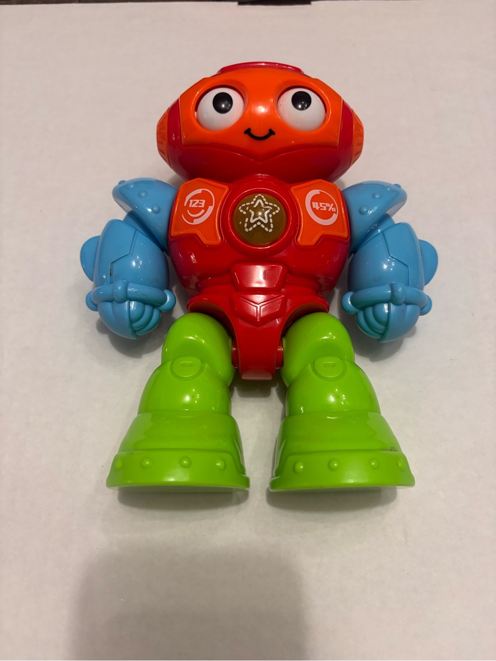 Epoch Everlasting Play Learning Robot Toy Toddler Music Lights Numbers Red Blue
